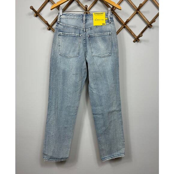 CIRCUS NY Embellished Relaxed Straight Leg Jeans in Lucky Charm Size 24 - Picture 4 of 11